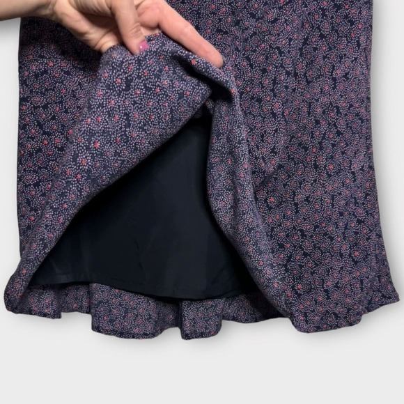 Boden Women's Navy Floral Spray Skater A-Line Flared Mini Skirt Size 6 - Picture 5 of 11